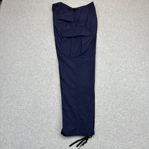 Propper Uniform BDU Trouser Men L Navy Cargo Adjustable Hem and Waist Button Fly - Picture 3 of 14